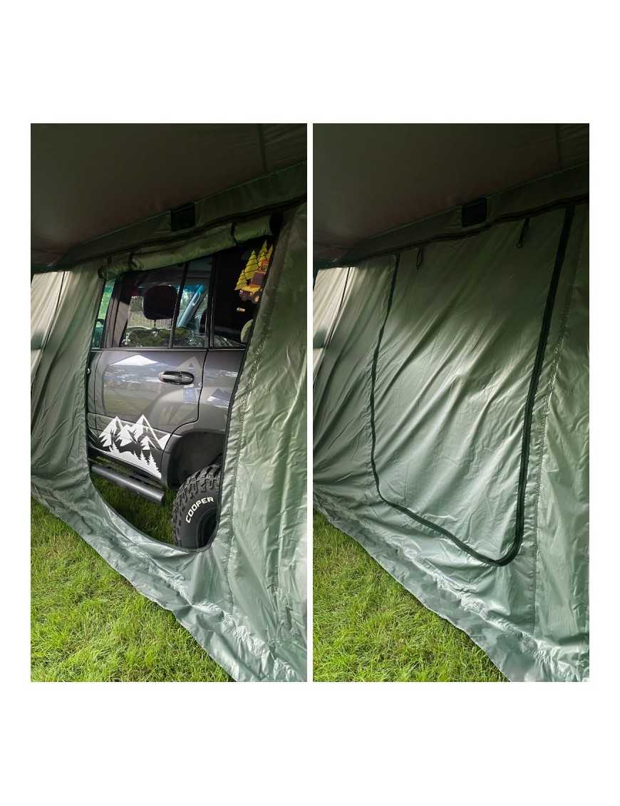 Batwing II Premium 270° 2.5m Awning Enclosure – Green – Driver Side