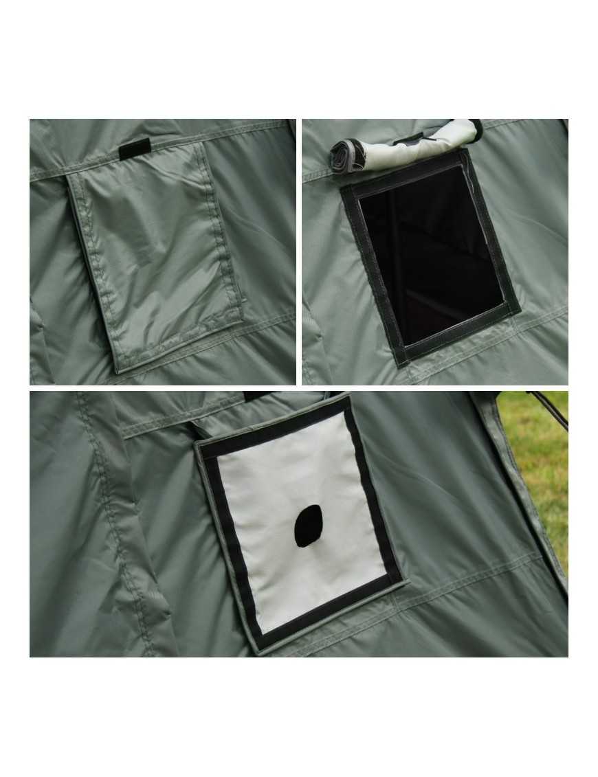 Batwing II Premium 270° 2.5m Awning Enclosure – Green – Driver Side