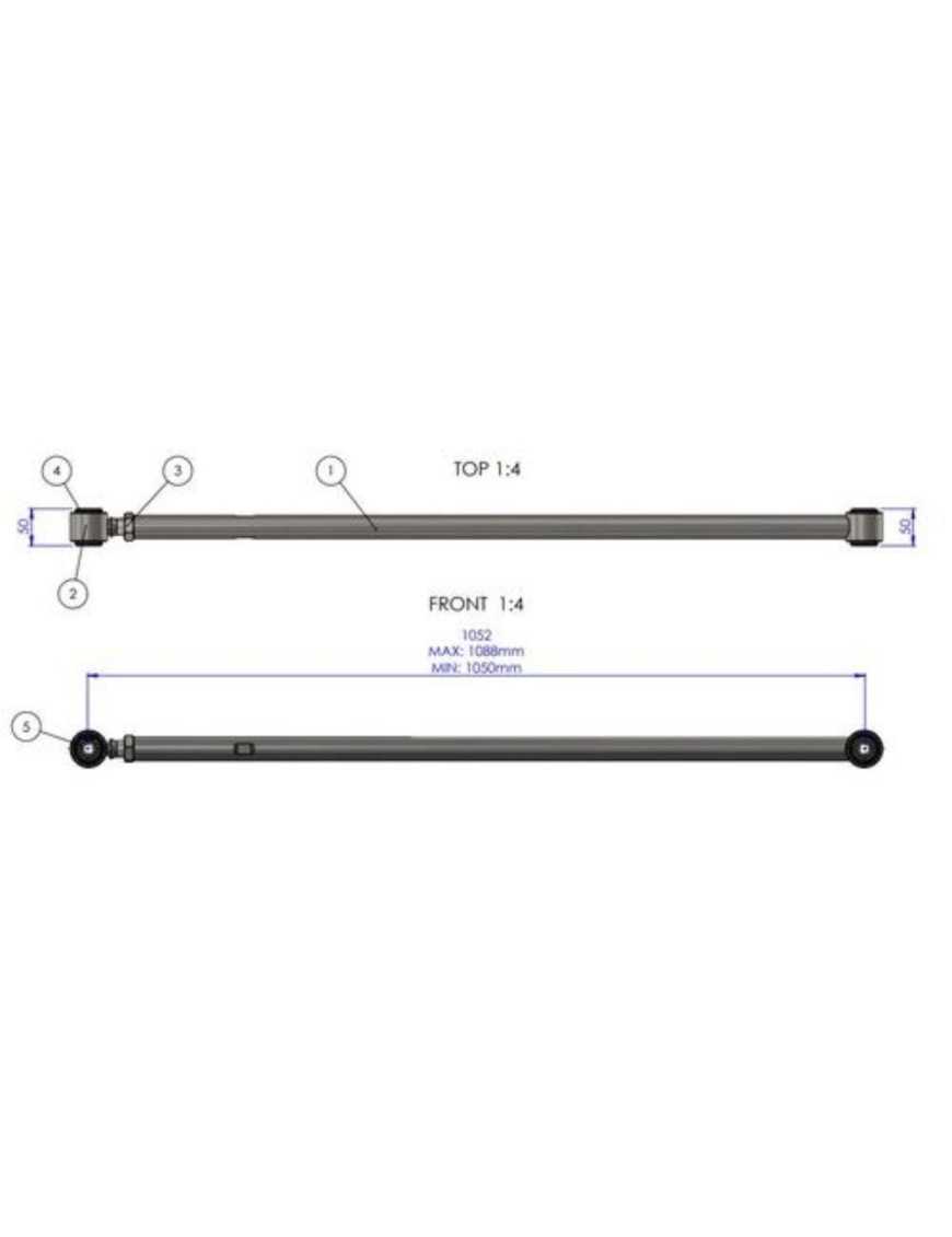 Adjustable Panhard Rod Land Cruiser 250