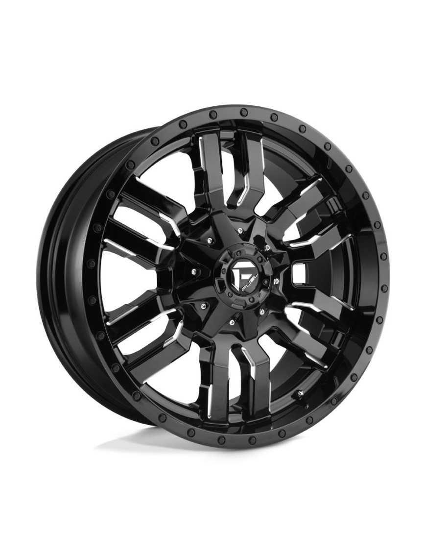 Felga aluminiowa D595 SLEDGE Gloss Black Milled FUEL