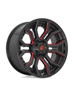 Felga aluminiowa D712 RAGE Gloss Black Red Tinted Clear FUEL