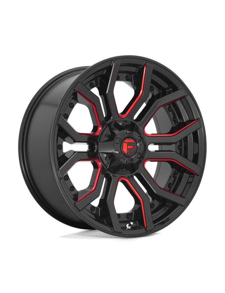 Felga aluminiowa D712 RAGE Gloss Black Red Tinted Clear FUEL