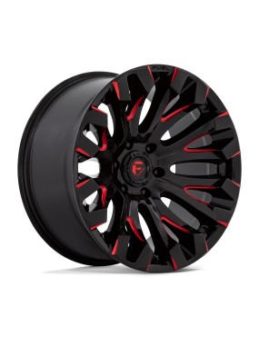 Felga aluminiowa D829 QUAKE Gloss Black Milled Red Tint FUEL