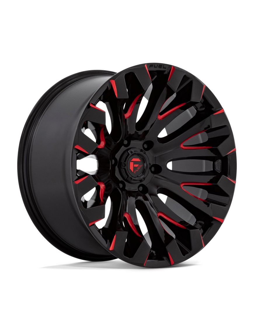 Felga aluminiowa D829 QUAKE Gloss Black Milled Red Tint FUEL
