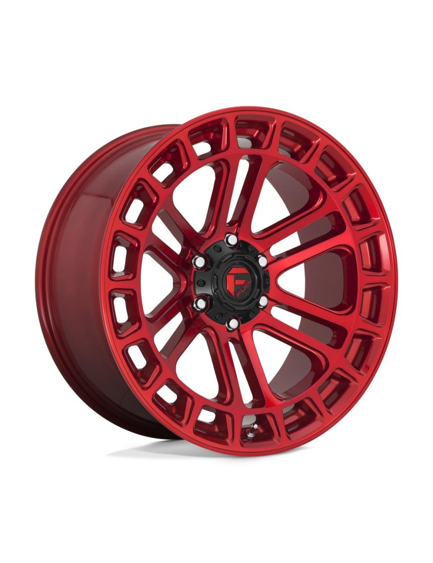 Felga aluminiowa D719 HEATER Candy Red Machined FUEL