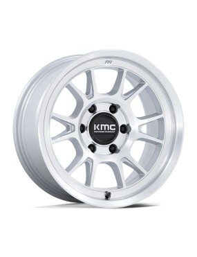 Felga aluminiowa KM729 RANGE Gloss Silver W/ Machined Face KMC