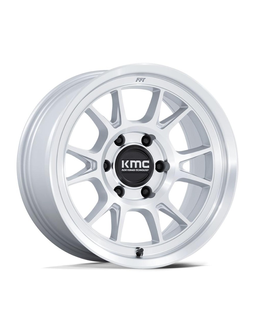 Felga aluminiowa KM729 RANGE Gloss Silver W/ Machined Face KMC