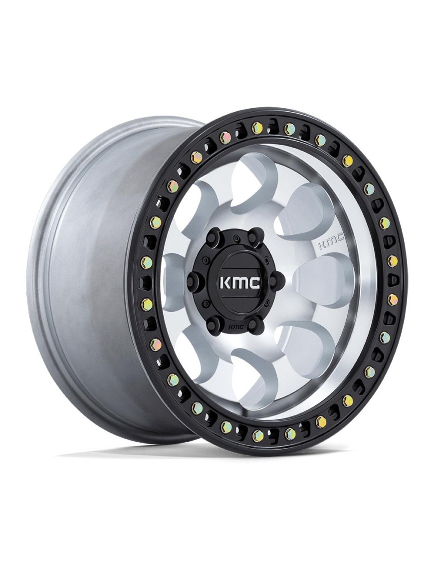 Felga aluminiowa KM550 RIOT SBL Machined W/ Satin Black Lip KMC