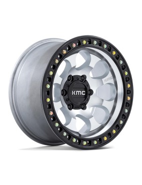 Felga aluminiowa KM550 RIOT SBL Machined W/ Satin Black Lip KMC
