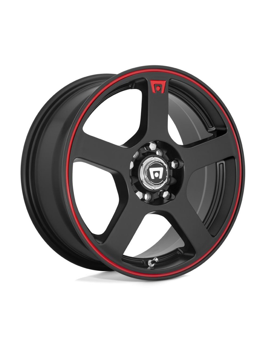 Felga aluminiowa MR116 FS5 Matte Black W/ Red Stripe MOTEGI RACING