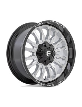 Felga aluminiowa D798 ARC Silver Brushed Face W/ Milled Black Lip FUEL