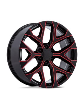 Felga aluminiowa PR177 Gloss Black Red Milled PERFORMANCE REPLICAS