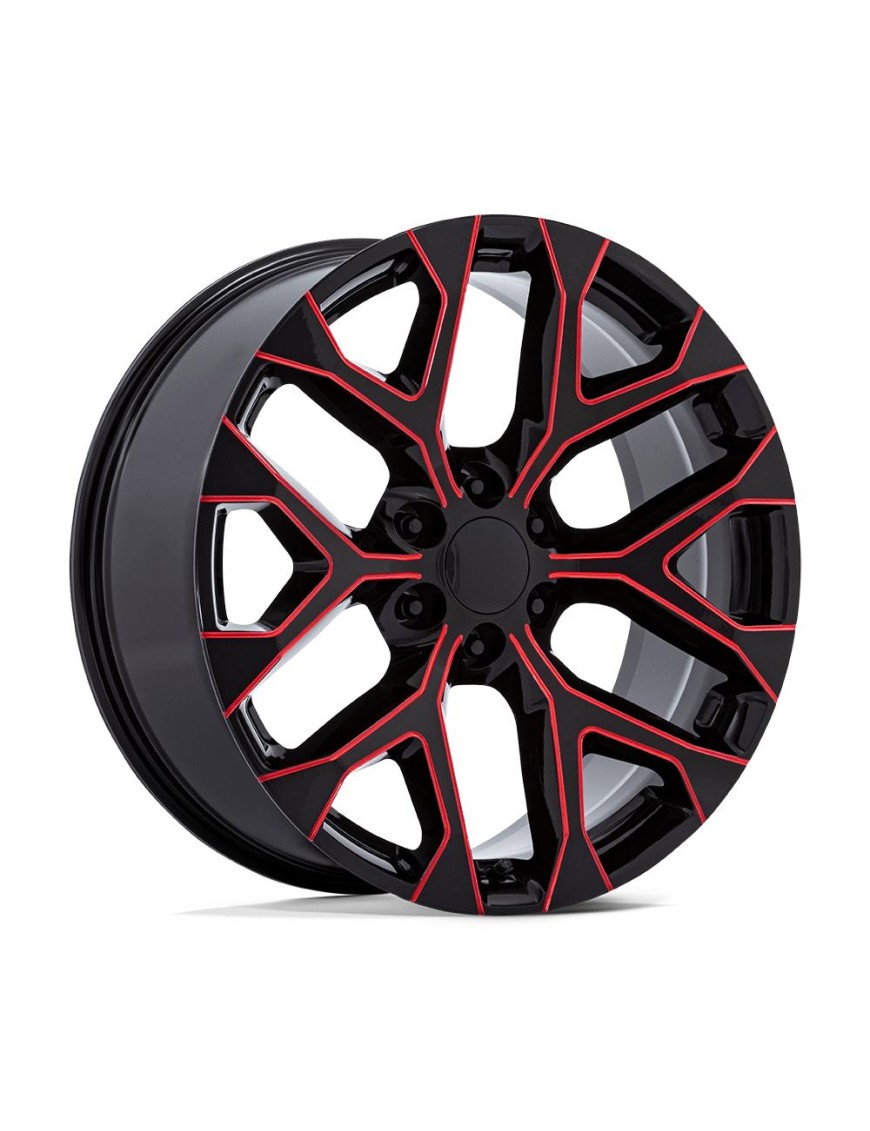 Felga aluminiowa PR177 Gloss Black Red Milled PERFORMANCE REPLICAS