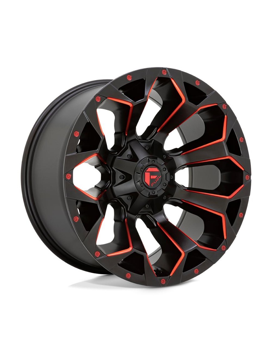 Felga aluminiowa D787 ASSAULT Matte Black Red Milled FUEL