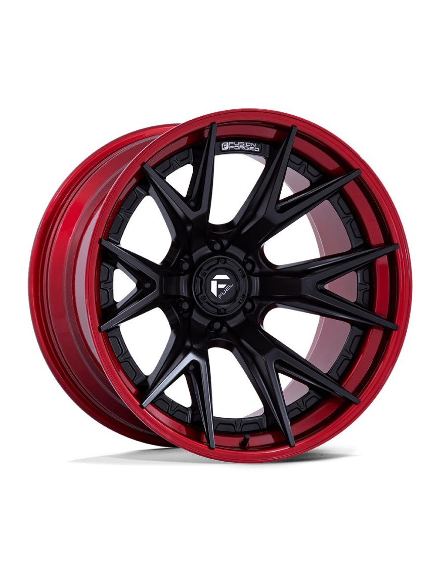 Felga aluminiowa FC402 CATALYST Matte Black W/ Candy Red Lip FUEL