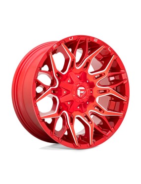 Felga aluminiowa D771 TWITCH Candy Red Milled FUEL