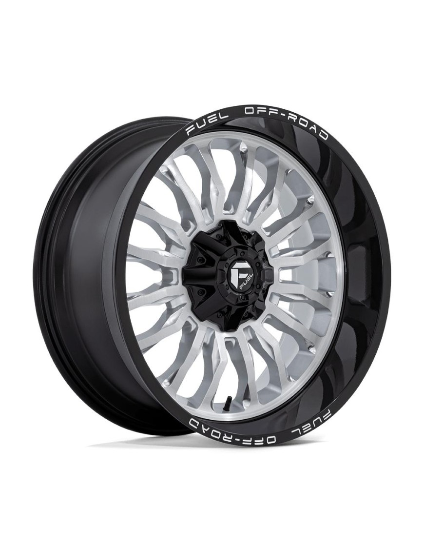 Felga aluminiowa D798 ARC Silver Brushed Face W/ Milled Black Lip FUEL