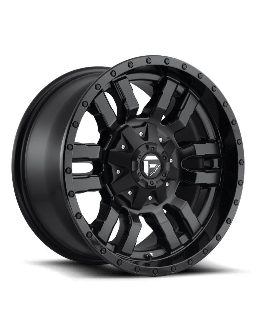 Felga aluminiowa D596 SLEDGE Matte Black Gloss Black Lip FUEL