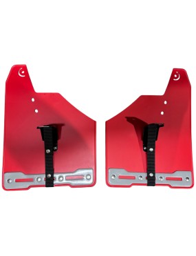Complete Set of Mud Flaps for Toyota Land Cruiser 250 Prado RED