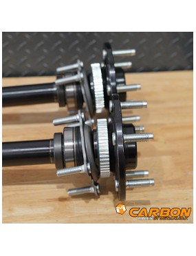 Carbon JK Rear D44 35 Spline Axle Kit