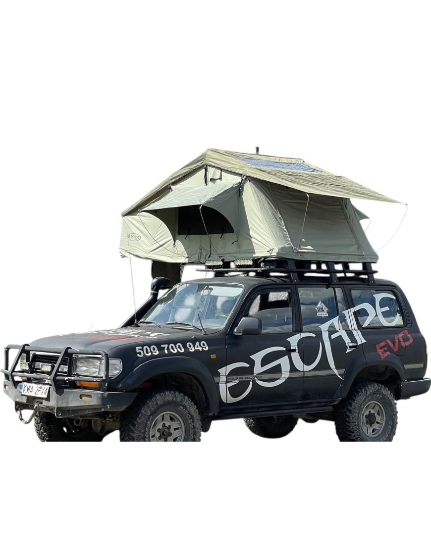 Roof tent ALASKA 190 cm 5 persons LONG Green