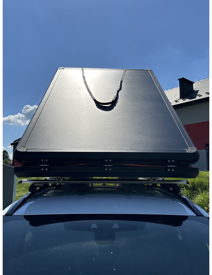 Black Escape Alu-One – Quick-Deploy 2-Person Rooftop Tent in an Aluminum Shell Grey