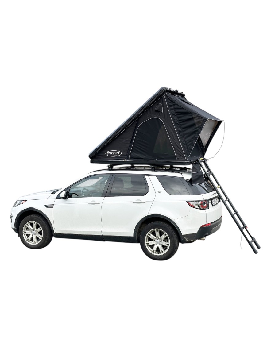 Black Escape Alu-One – Quick-Deploy 2-Person Rooftop Tent in an Aluminum Shell Grey