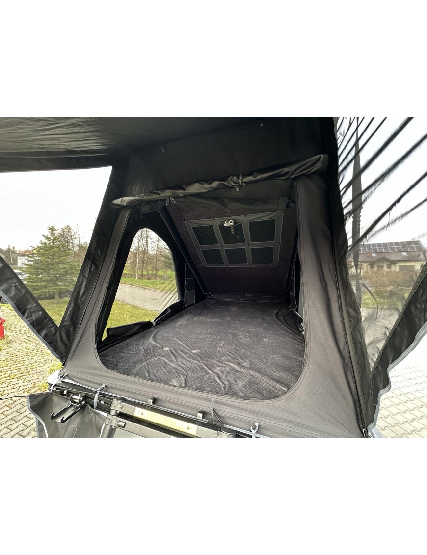 Black Escape Alu-One – Quick-Deploy 2-Person Rooftop Tent in an Aluminum Shell Grey