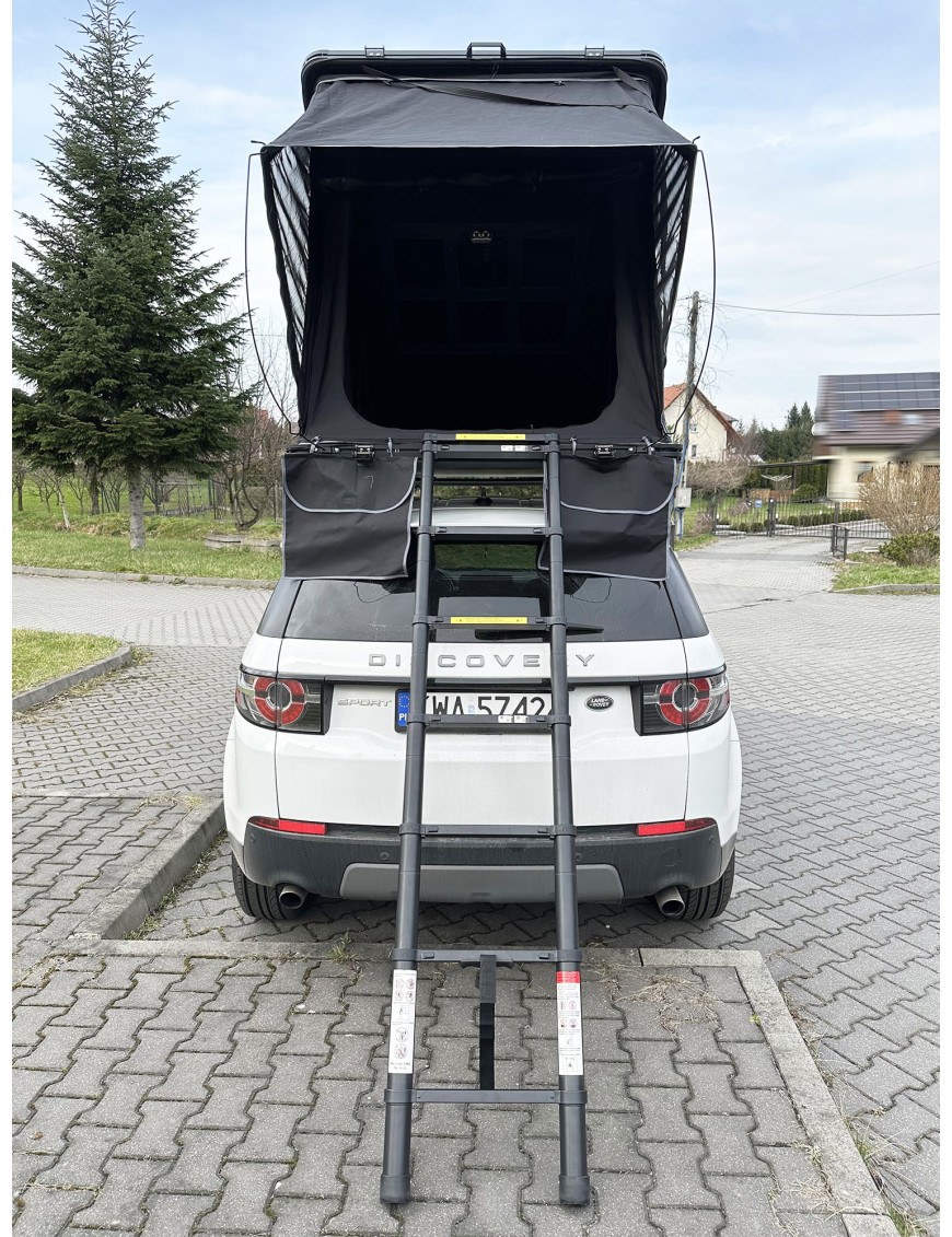 Black Escape Alu-One – Quick-Deploy 2-Person Rooftop Tent in an Aluminum Shell Grey