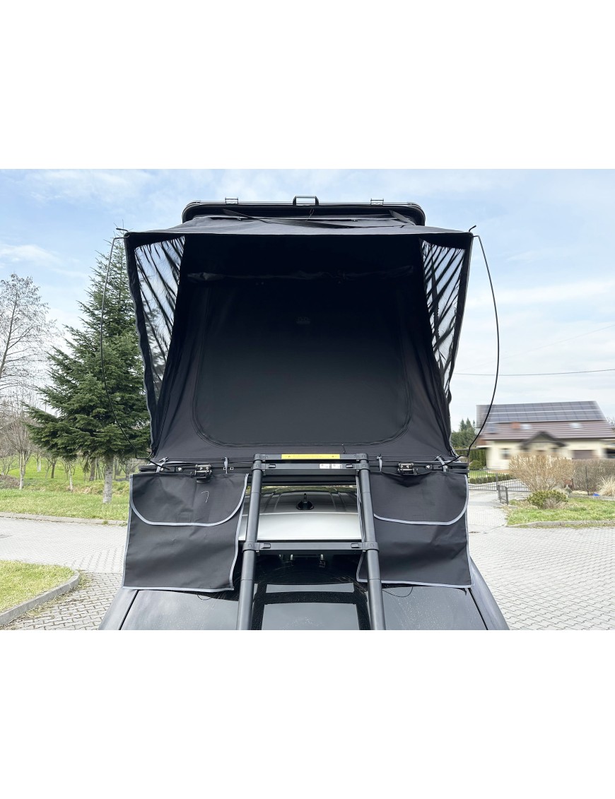 Black Escape Alu-One – Quick-Deploy 2-Person Rooftop Tent in an Aluminum Shell Grey