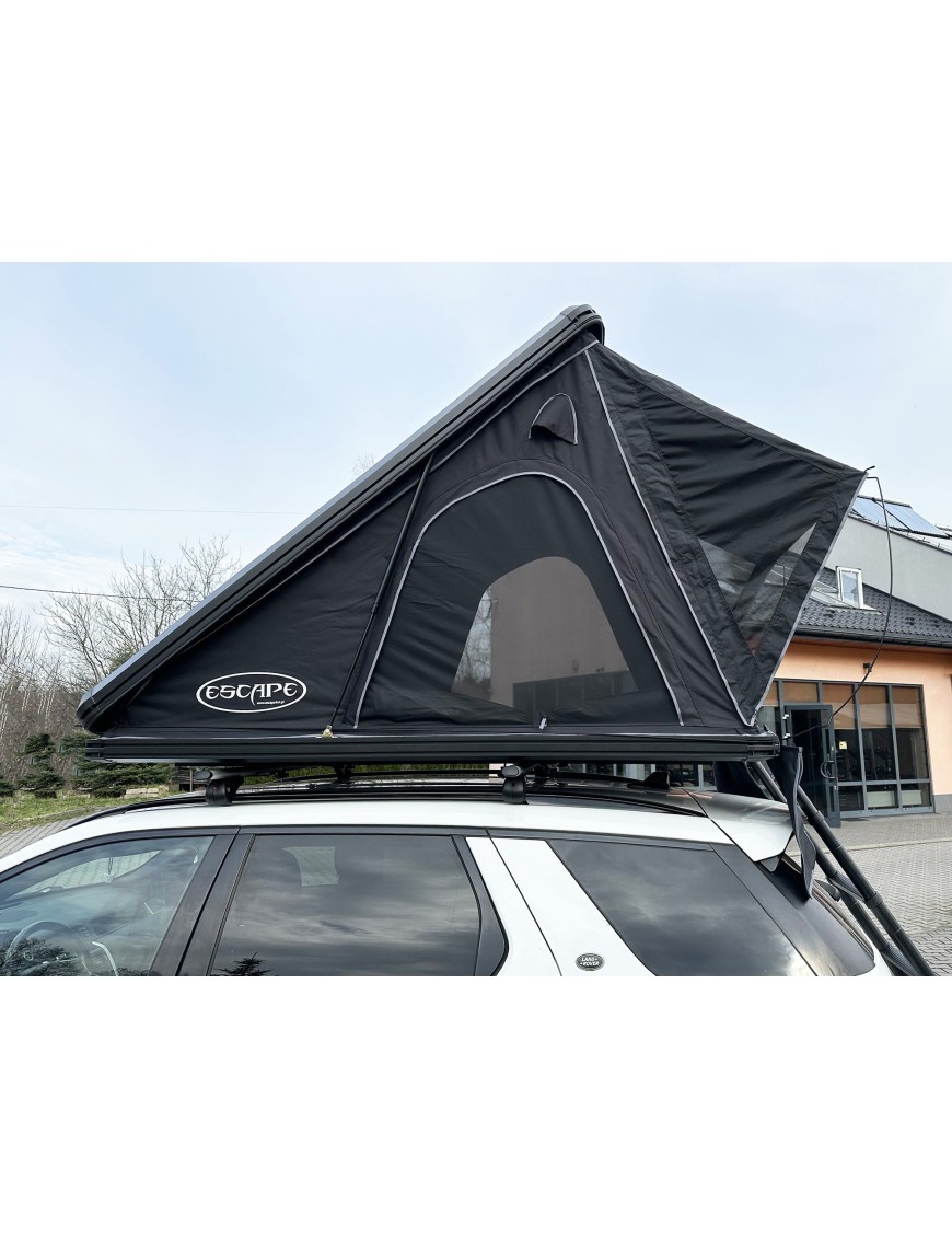 Black Escape Alu-One – Quick-Deploy 2-Person Rooftop Tent in an Aluminum Shell Grey