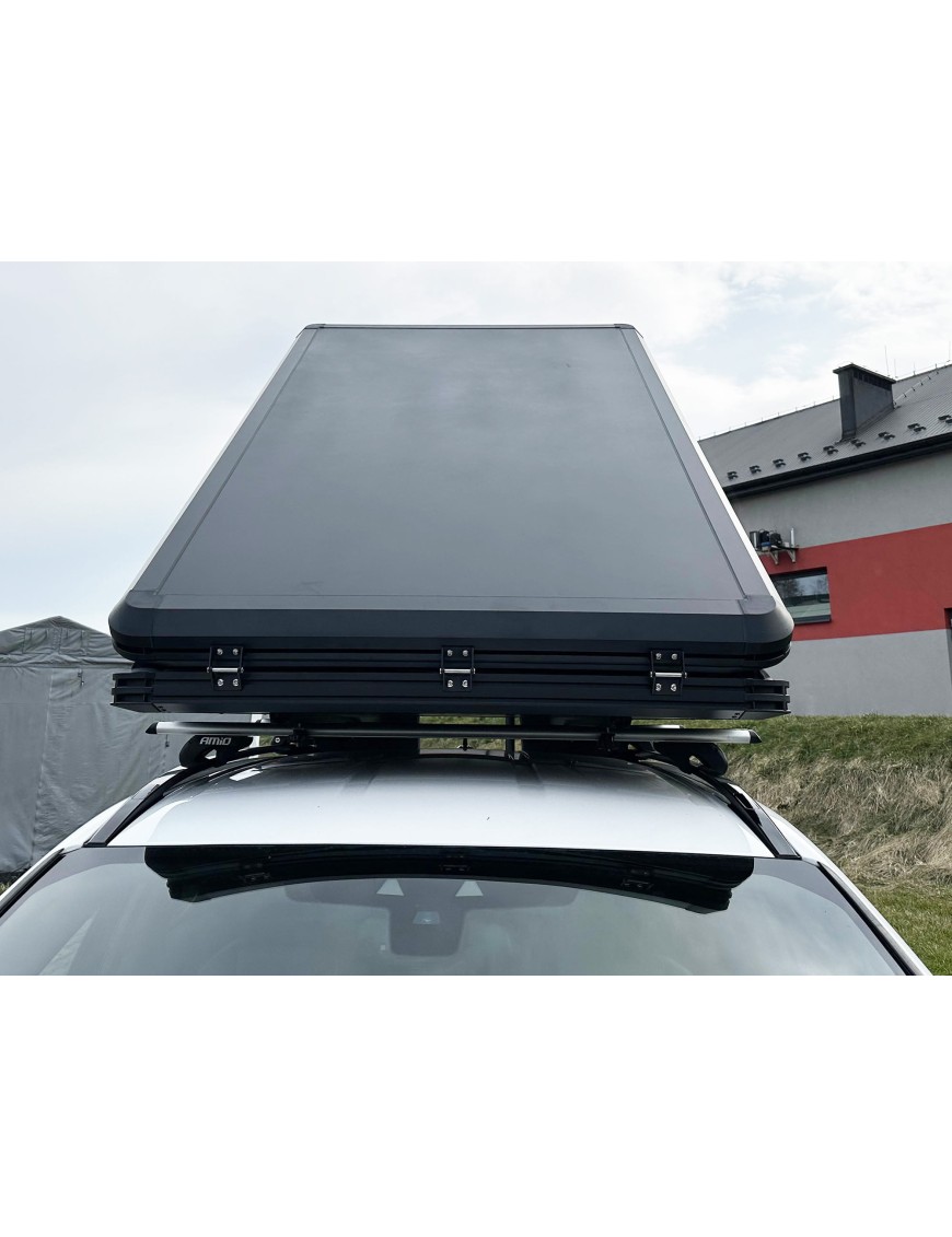 Black Escape Alu-One – Quick-Deploy 2-Person Rooftop Tent in an Aluminum Shell Grey