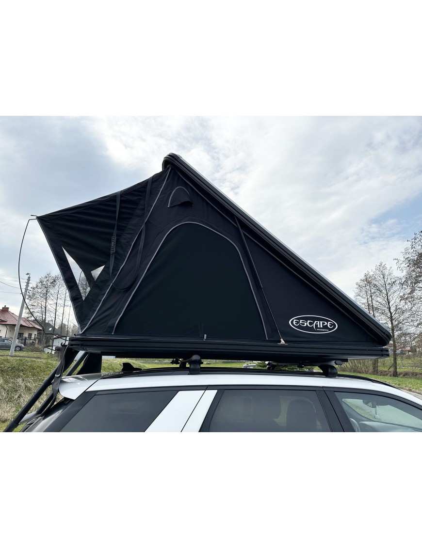 Black Escape Alu-One – Quick-Deploy 2-Person Rooftop Tent in an Aluminum Shell Grey