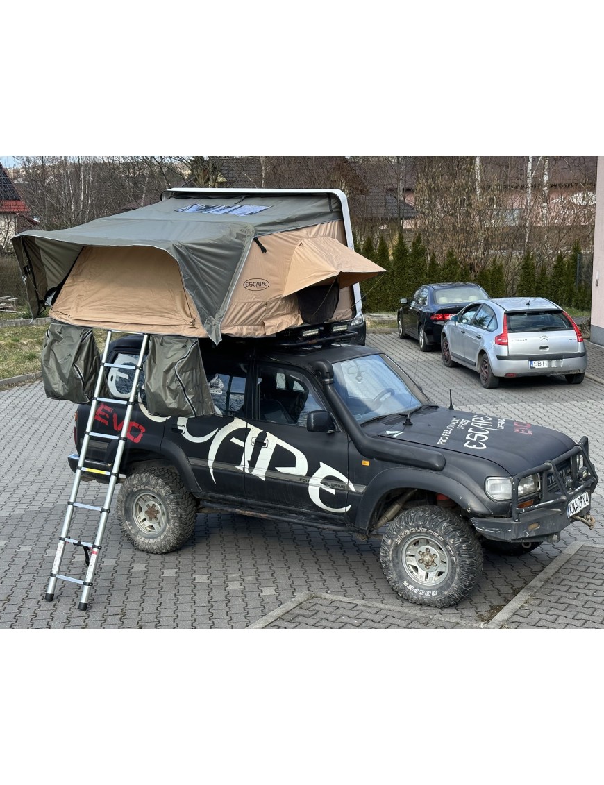 Roof Top Tent Escape VARIO 160 cm Sand Black Shel