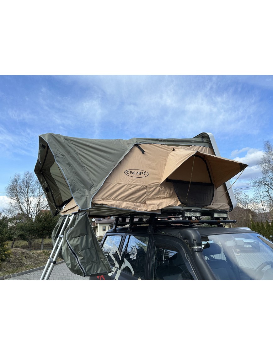 Roof Top Tent Escape VARIO 160 cm Sand Black Shel