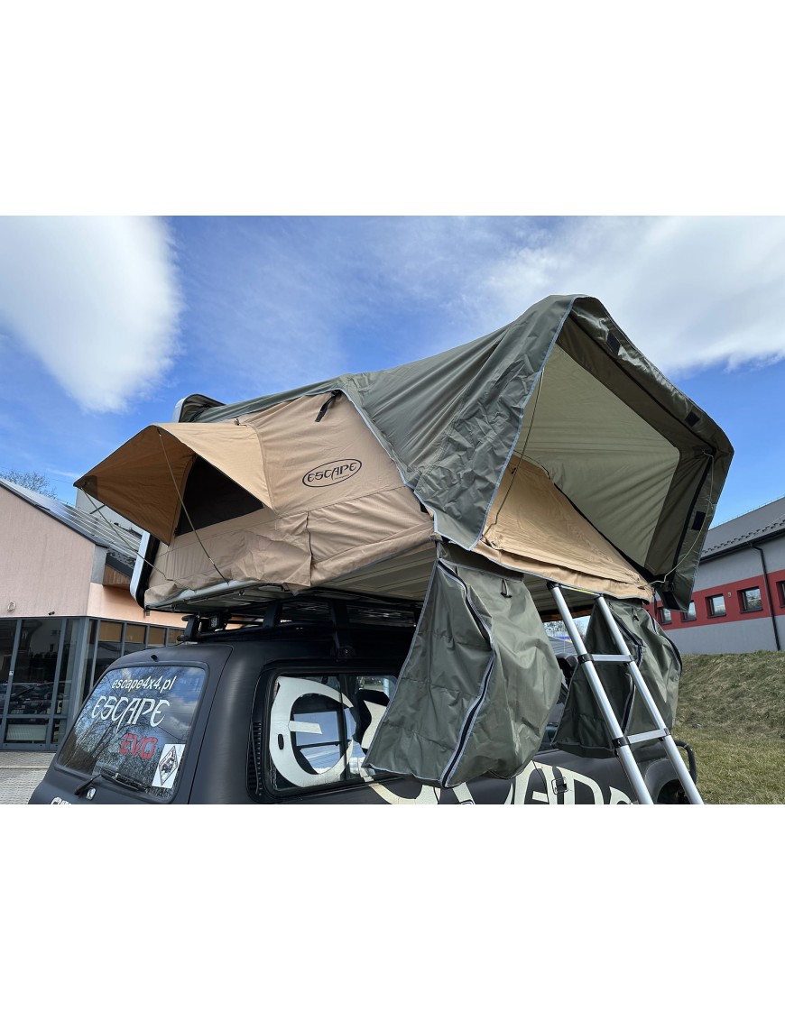 Roof Top Tent Escape VARIO 160 cm Sand Black Shel