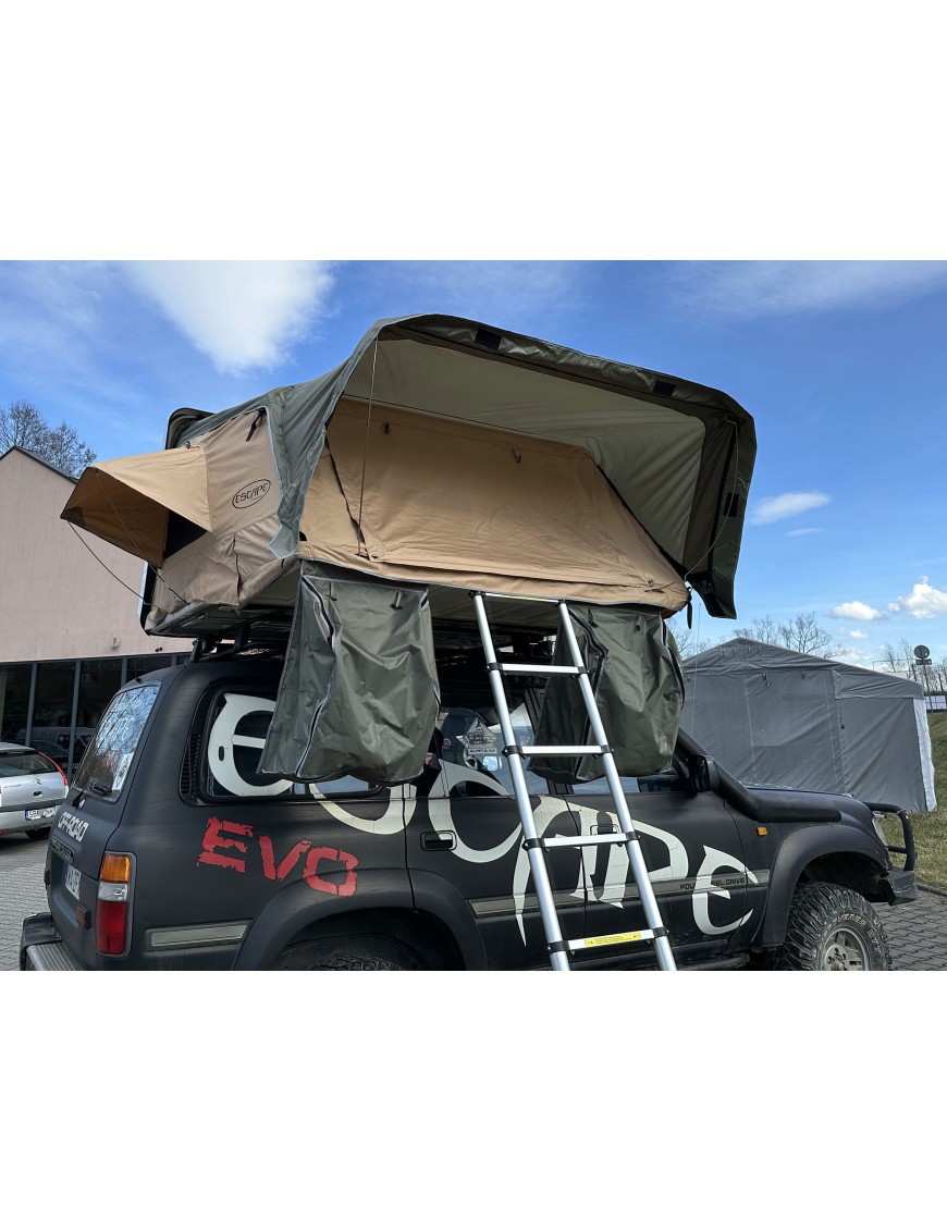 Roof Top Tent Escape VARIO 160 cm Sand Black Shel