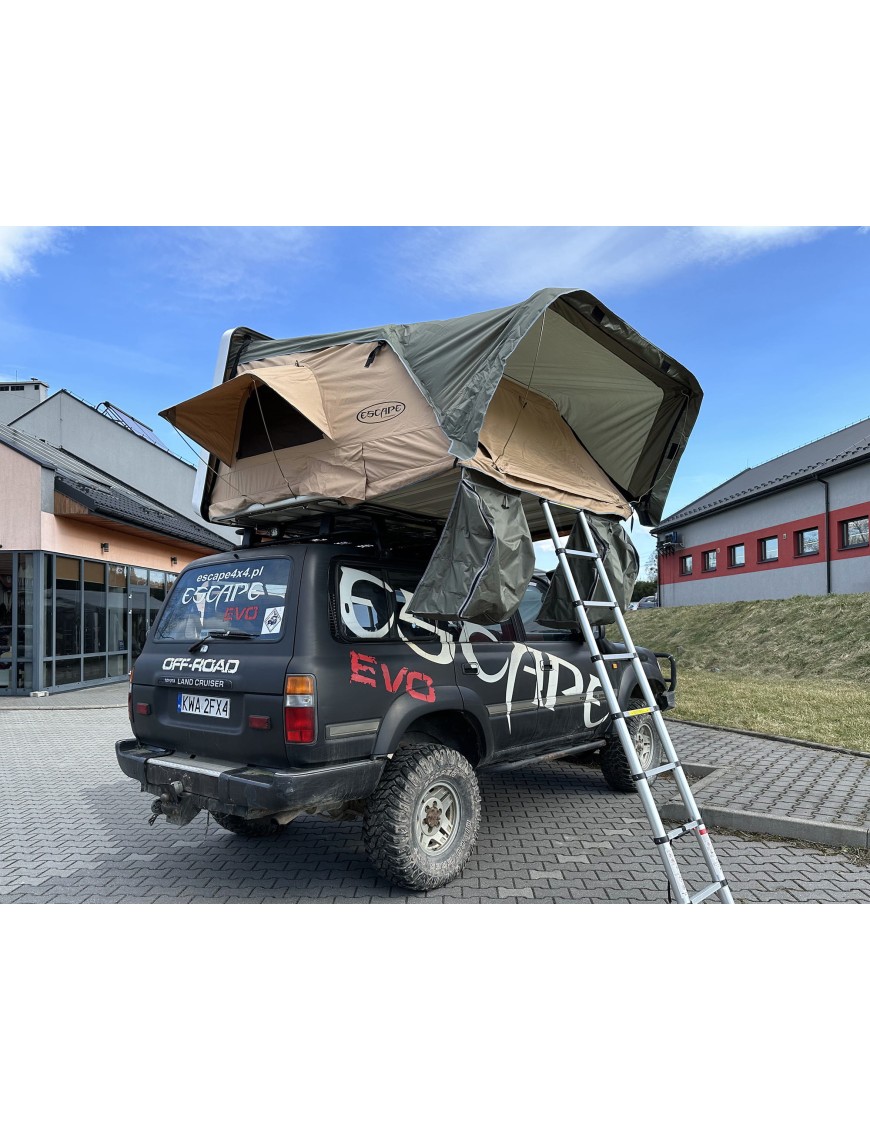 Roof Top Tent Escape VARIO 160 cm Sand Black Shel