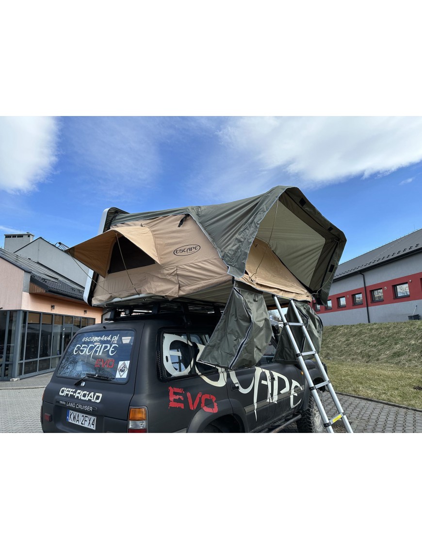 Roof Top Tent Escape VARIO 160 cm Sand Black Shel