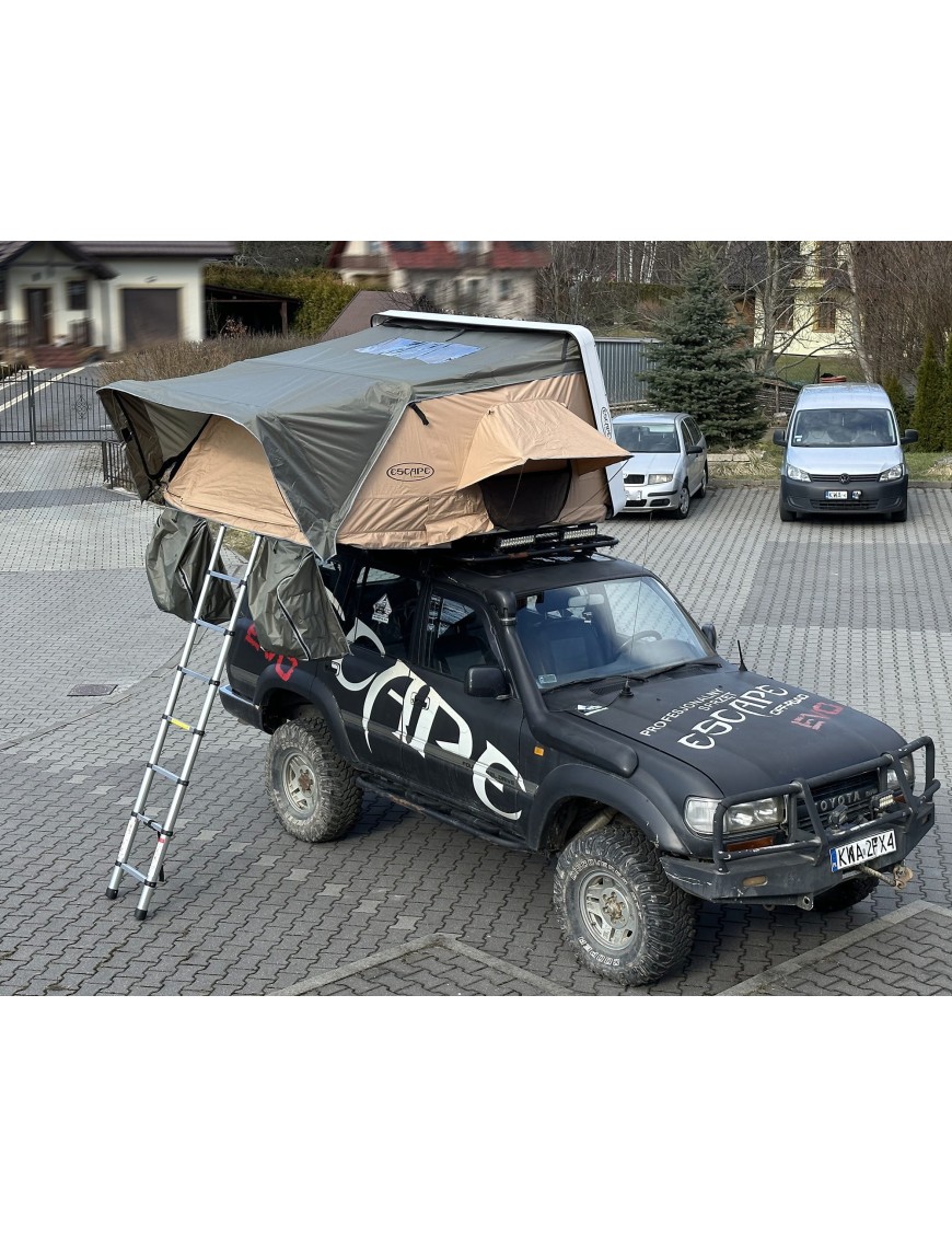 Roof Top Tent Escape VARIO 160 cm Sand Black Shel