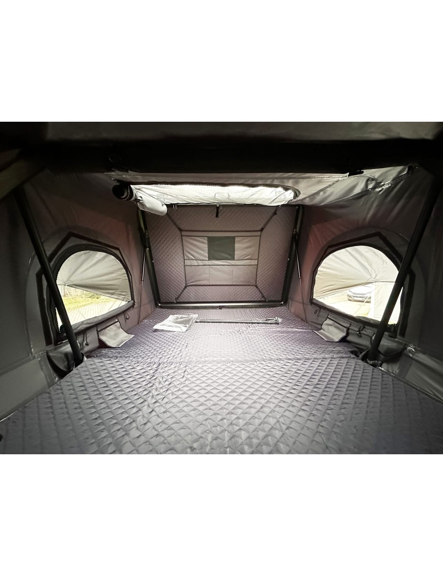 Rooftop Tent Escape VIGO 160 cm Grey Aluminium with Anti-Condensation Mat