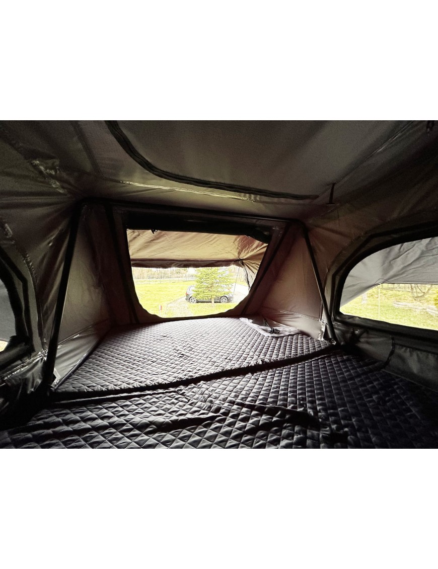 Rooftop Tent Escape VIGO 160 cm Grey Aluminium with Anti-Condensation Mat