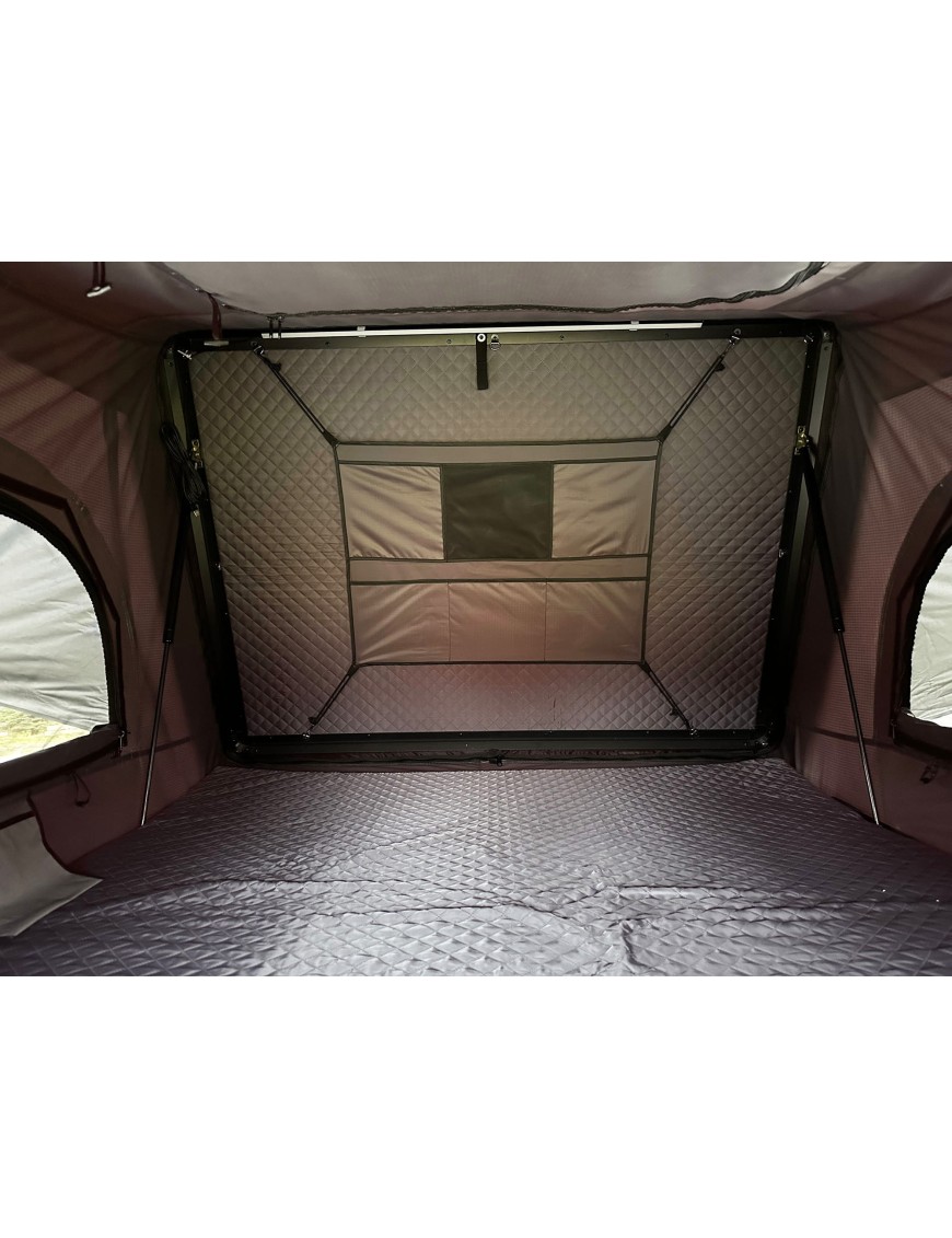 Rooftop Tent Escape VIGO 160 cm Grey Aluminium with Anti-Condensation Mat
