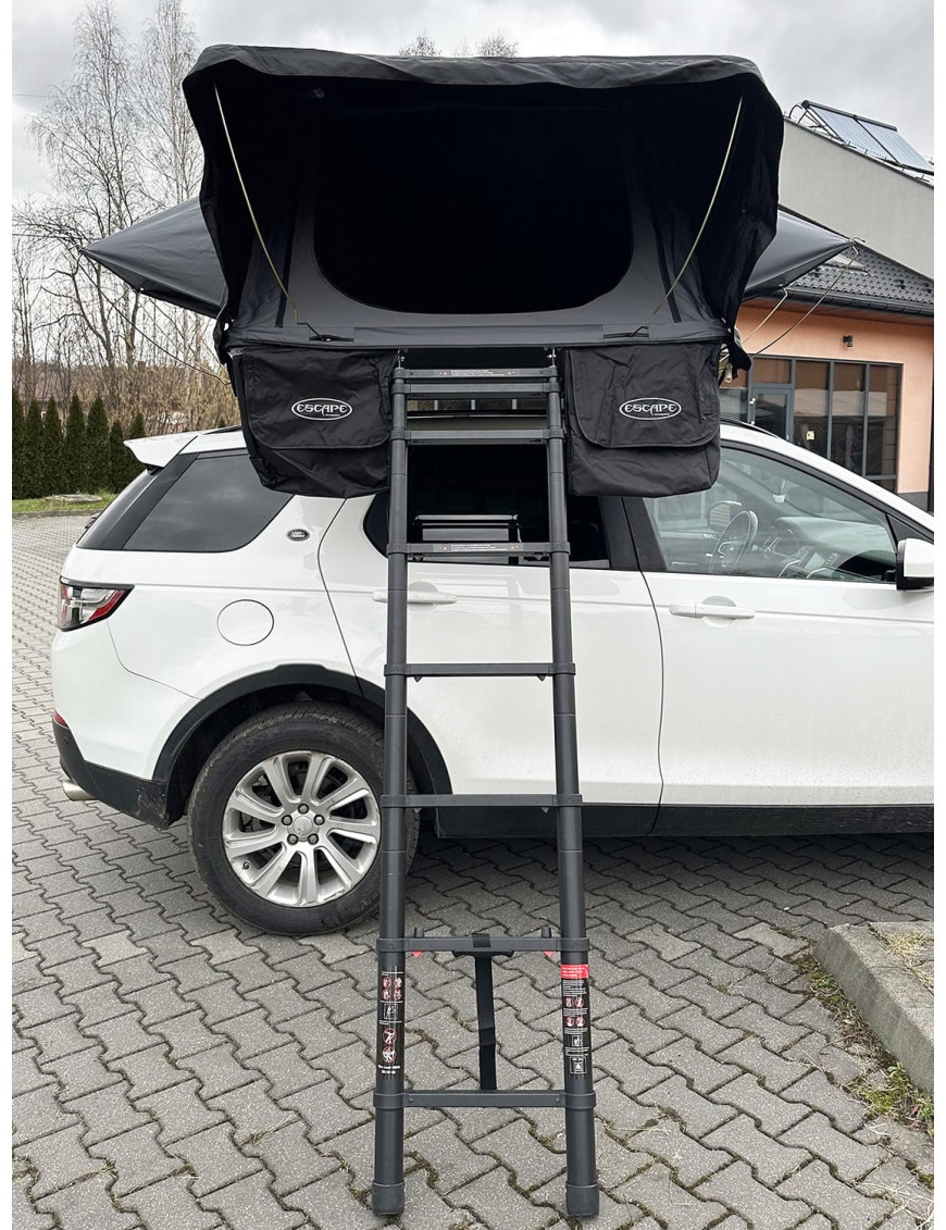 Rooftop Tent Escape VIGO 160 cm Grey Aluminium with Anti-Condensation Mat