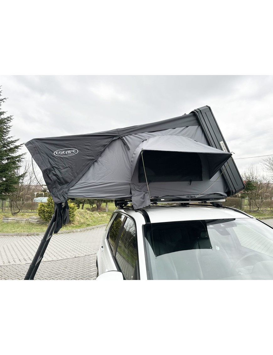 Rooftop Tent Escape VIGO 160 cm Grey Aluminium with Anti-Condensation Mat
