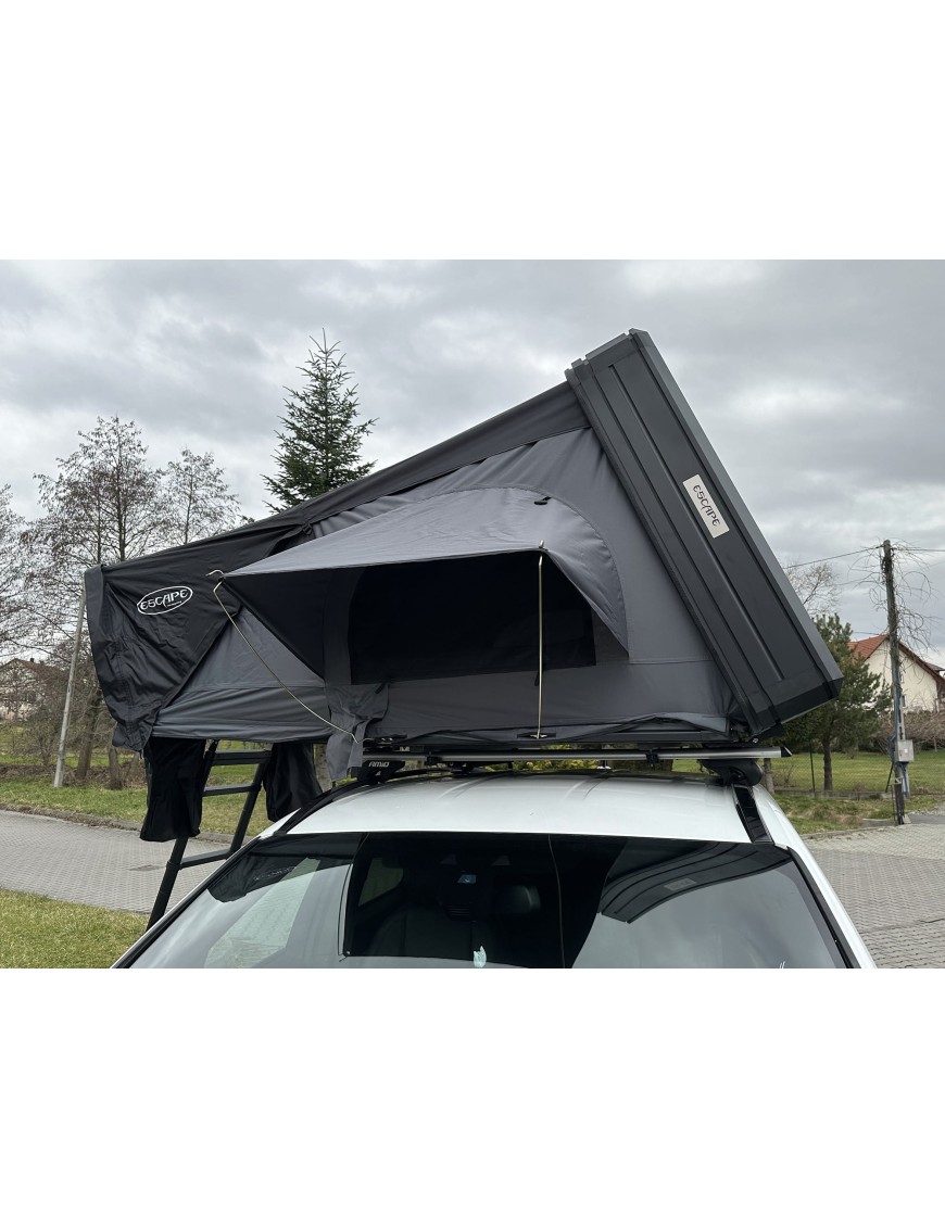 Rooftop Tent Escape VIGO 160 cm Grey Aluminium with Anti-Condensation Mat