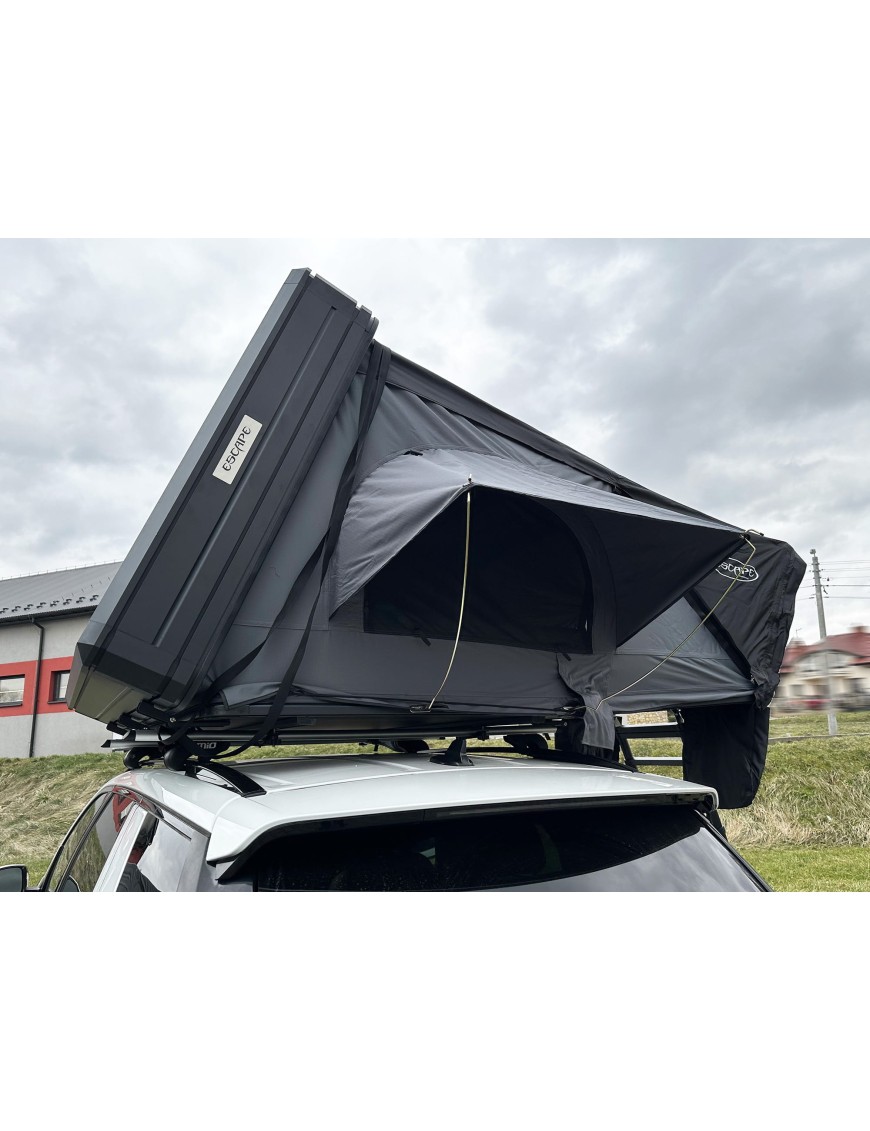 Rooftop Tent Escape VIGO 160 cm Grey Aluminium with Anti-Condensation Mat