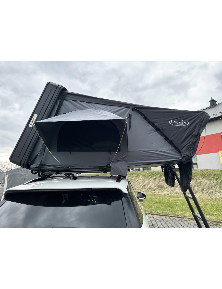 Rooftop Tent Escape VIGO 160 cm Grey Aluminium with Anti-Condensation Mat