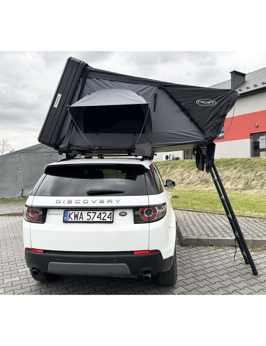 Rooftop Tent Escape VIGO 160 cm Grey Aluminium with Anti-Condensation Mat