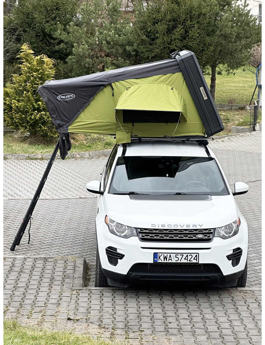 Rooftop Tent Escape VIGO 190 cm Green Aluminium with Anti-Condensation Mat